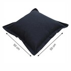 Capa de Almofada Solid Preto 50X50cm