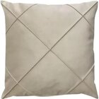 Capa De Almofada Suede Aveludada Drapeada 45x45cm Castor