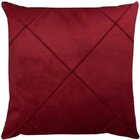 Capa De Almofada Suede Aveludada Drapeada 45x45cm Vinho