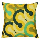 Capa De Almofada Suede Círculos Unidos Amarelo 44x44