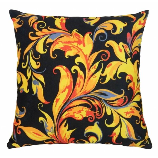 Capa De Almofada Suede Jacquard Preto Suprema 44x44