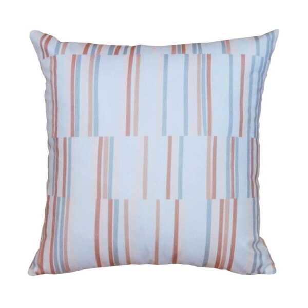 Capa De Almofada Suprema Estampa Palitos Rosa Cinza 44x44cm