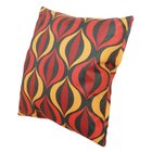 Capa De Almofada Suprema Ocular Vermelho Amarelo 44x44cm