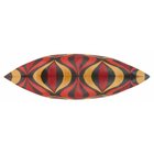 Capa De Almofada Suprema Ocular Vermelho Amarelo 44x44cm