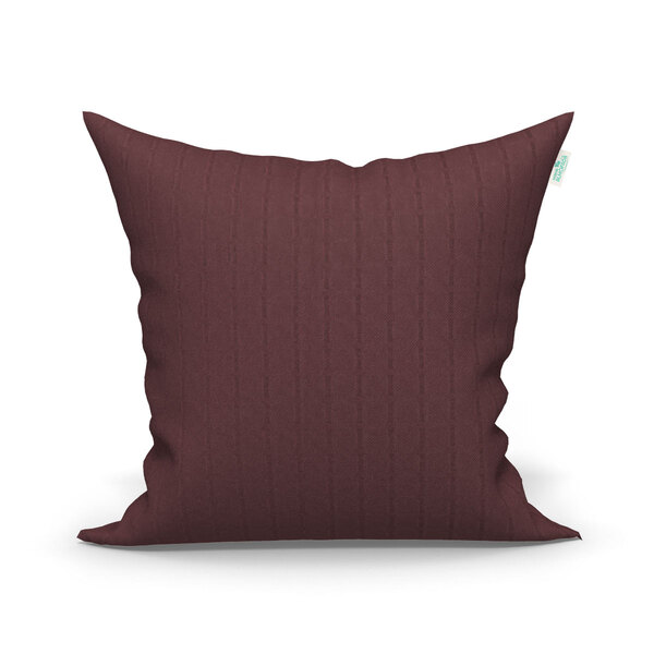Capa De Almofada Tabaco Texturizada Lisa Clássica 45cm X 45cm