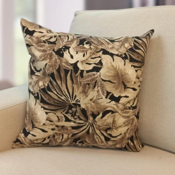 Capa De Almofada Taranto Preto 45x45 A