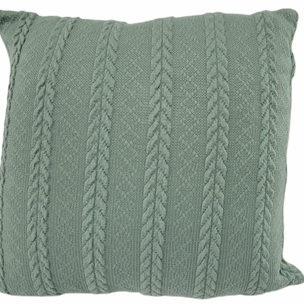 Capa De Almofada Textura Luxo Verde 43 X 43 Cm