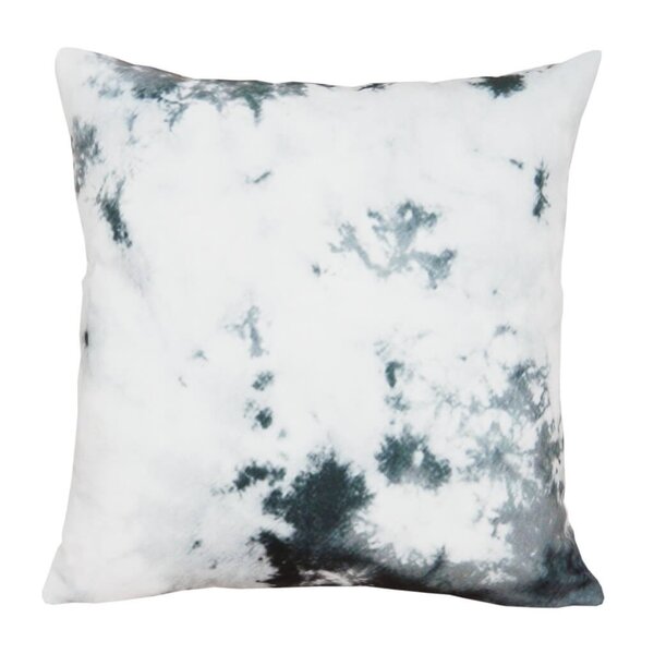 Capa De Almofada Tie Dye Manchada Preto E Branca 44x44cm