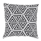 Capa de Almofada Triângulos Preto 43x43cm