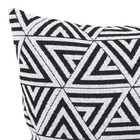 Capa de Almofada Triângulos Preto 43x43cm