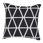 Capa de Almofada Triângulos Preto 43x43cm