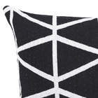 Capa de Almofada Triângulos Preto 43x43cm