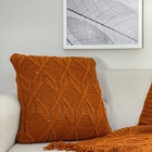 Capa De Almofada Tricot Luna Cobre