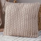 Capa De Almofada Tricot Style 45x45 Toque Super Macio