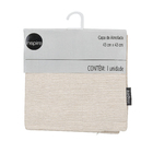 Capa de Almofada Twist Jacquard Liso Bege 43x43cm Inspire