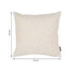 Capa de Almofada Twist Jacquard Liso Bege 43x43cm Inspire