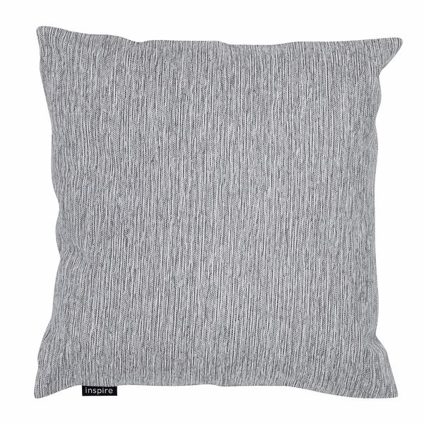Capa de Almofada Twist Jacquard Liso Cinza 43x43cm Inspire
