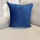 Capa De Almofada Veludo Azul Denin 45x45 A