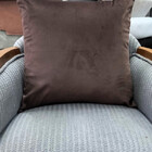 Capa De Almofada Veludo Cafe 45x45