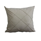 Capa De Almofada Veludo Nervurado Creme 45x45