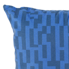 Capa de Almofada Velveteen Cuzco Azul 43x43cm