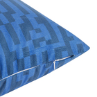 Capa de Almofada Velveteen Cuzco Azul 43x43cm