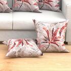 Capa De Almofada Vermelha Estampada Vivarti 6 Unidades 60cm X