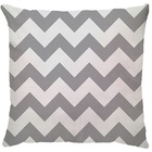 Capa De Almofada Zigzag Cinza