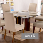 Capa De Cadeira Elástica  Avelã 04 Lugares [f101]