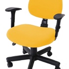 Capa De Cadeira Giratória De Escritório 1 Peça Amarela
