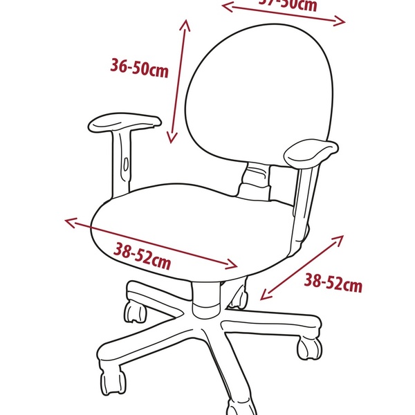 Capa De Cadeira Giratória De Escritório 1 Peça Azul Royal | Leroy Merlin