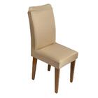 Capa De Cadeira Guilherme Confecções Kit 6 Peças Bege