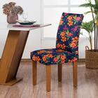 Capa De Cadeira Guilherme Confecções Kit 6 Peças Lírio Intenso