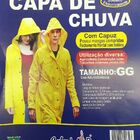 Capa De Chuva Com Capuz Forrada Reforçada Em Pvc Obra Resiste