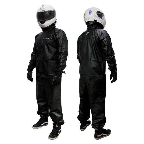 Capa De Chuva Motoqueiro Moto 100% Impermeável Pvc Masculino