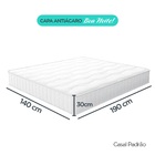 Capa De Colchão Casal Padrão 100% Algodão Super Soft Antiácar