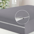 Capa De Colchão Queen De Malha Com Zíper 1,98m X 1,58m X 30cm