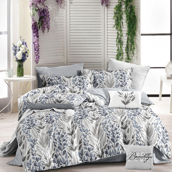Capa De Edredom Duvet Casal Dupla Face 220x240cm - Lavanda C/