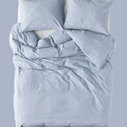 Capa De Edredom Duvet Percal Casal 220x240cm - Azul C/ Zíper