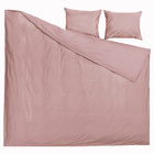 Capa De Edredom Duvet Queen 240x260cm - Rosa C/ Zíper + Fronha