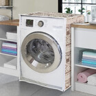 Capa De Maquina De Lavar Abertura Frontal Lavanderia C/ Ziper