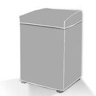 Capa De Maquina De Lavar Pvc Cinza C/tampa M