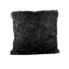 Capa De Pelúcia Para Almofada Pelo Alto C/ Zíper Grafite