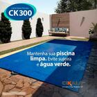 Capa De Piscina Azul Ck300 8x4 Metros Com Ilhós A Cada Metro