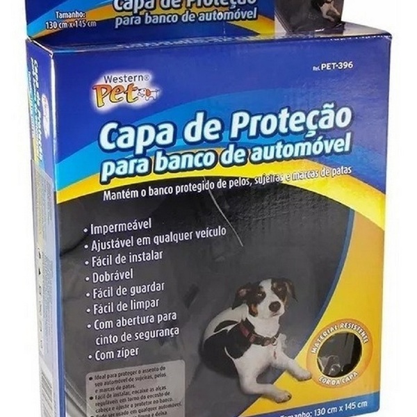 Capa De Protecao P/banco De Automovel Pet Western Pet Pet-396