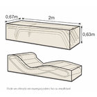 Capa de Proteção para Espreguiçadeira 2x0,67m