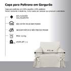 Capa De Sofá 1 Lugar Tecido Gorgurão Mistero Cor Preta