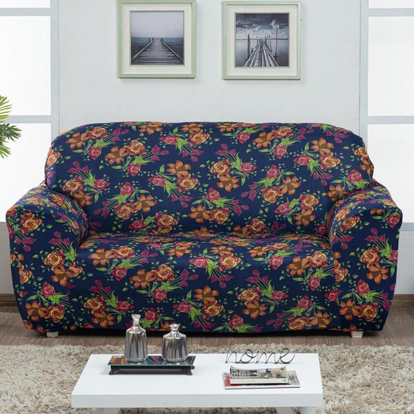 Capa De Sofá 3 E 2 Lugares Lisa Lírio Intenso