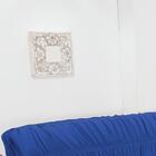 Capa De Sofá 3 Lugares Elásticada Azul Royal