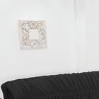 Capa De Sofá 3 Lugares Elásticada Preto